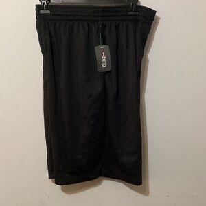 BCG Men's Black Mesh Athletic Shorts Large